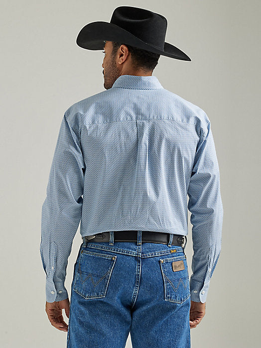 Skyline Crossroads Western Button-Up Shirt; Wrangler Long Sleeve
