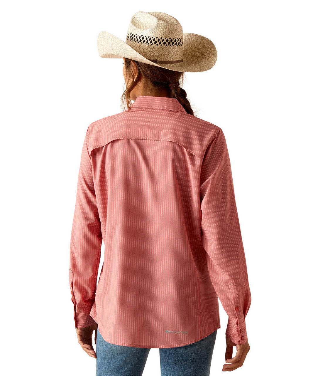 VentTEK Stretch Shirt Faded Rose Pinstripe