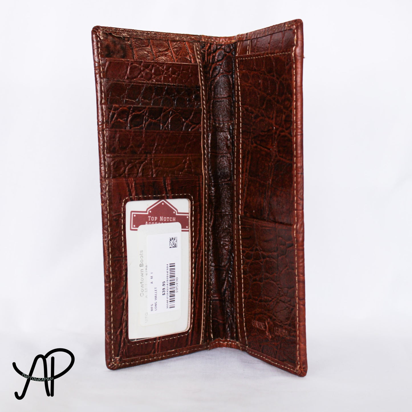Alligator Print Plain Wallet