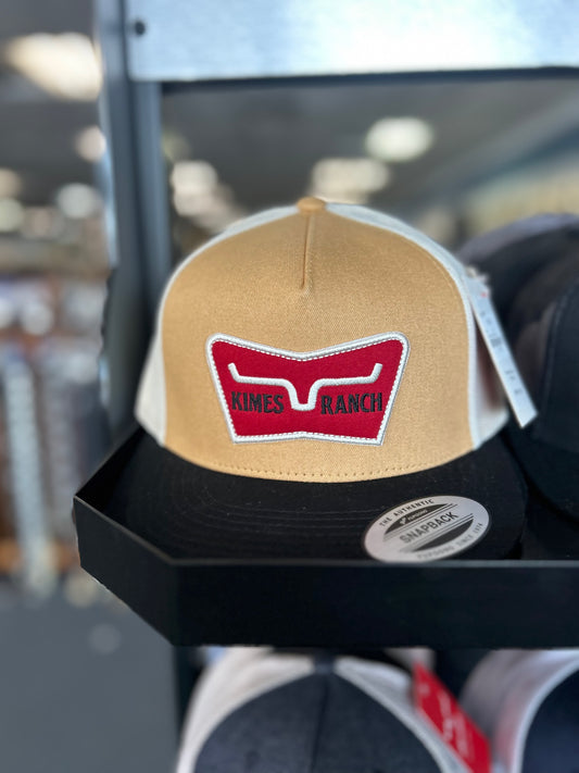 Tan/Red Kimes Ranch Cap
