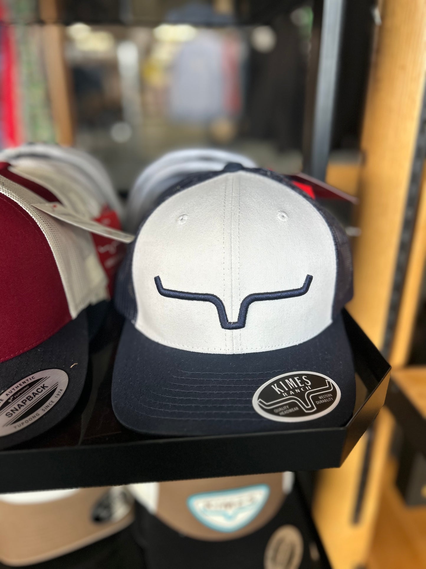 Kimes Ranch White/Blue Cap