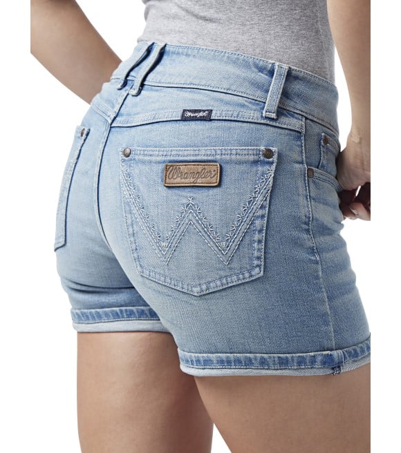 Wrangler Ladies Retro Mid-Rise Denim Short