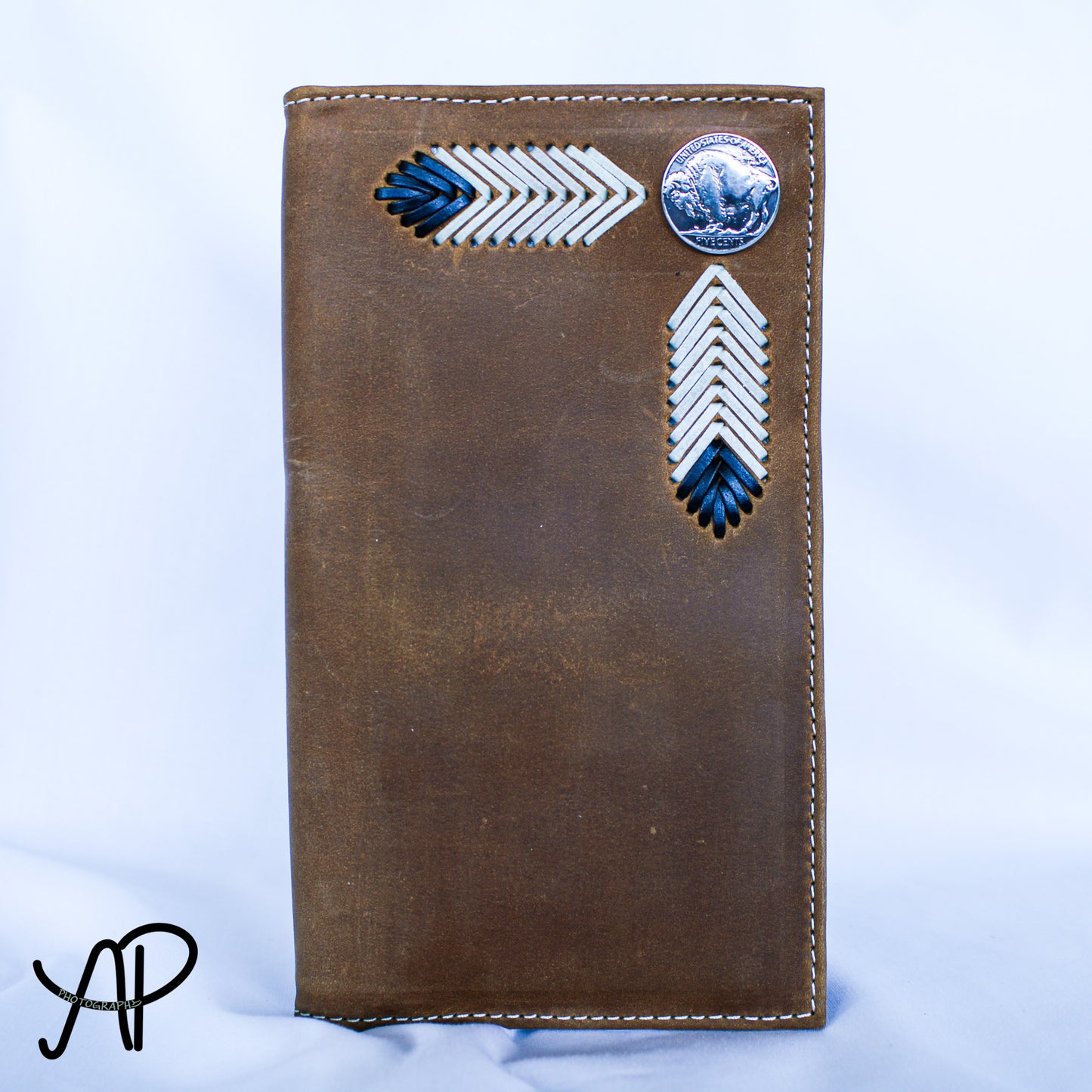 Stitch Feather Wallet