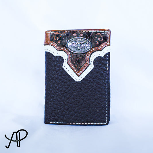 Leather Top Trifold