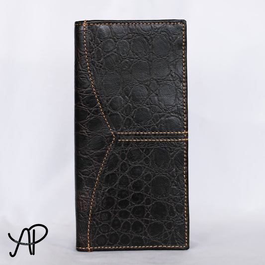 Alligator Print Plain Wallet