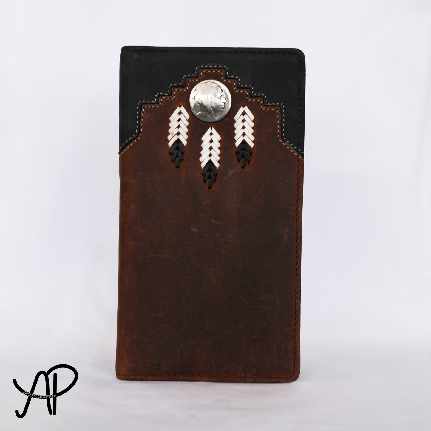 Coin and Feather Long Wallet