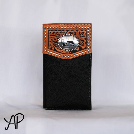 Cowboy Cross Concho Long Wallet