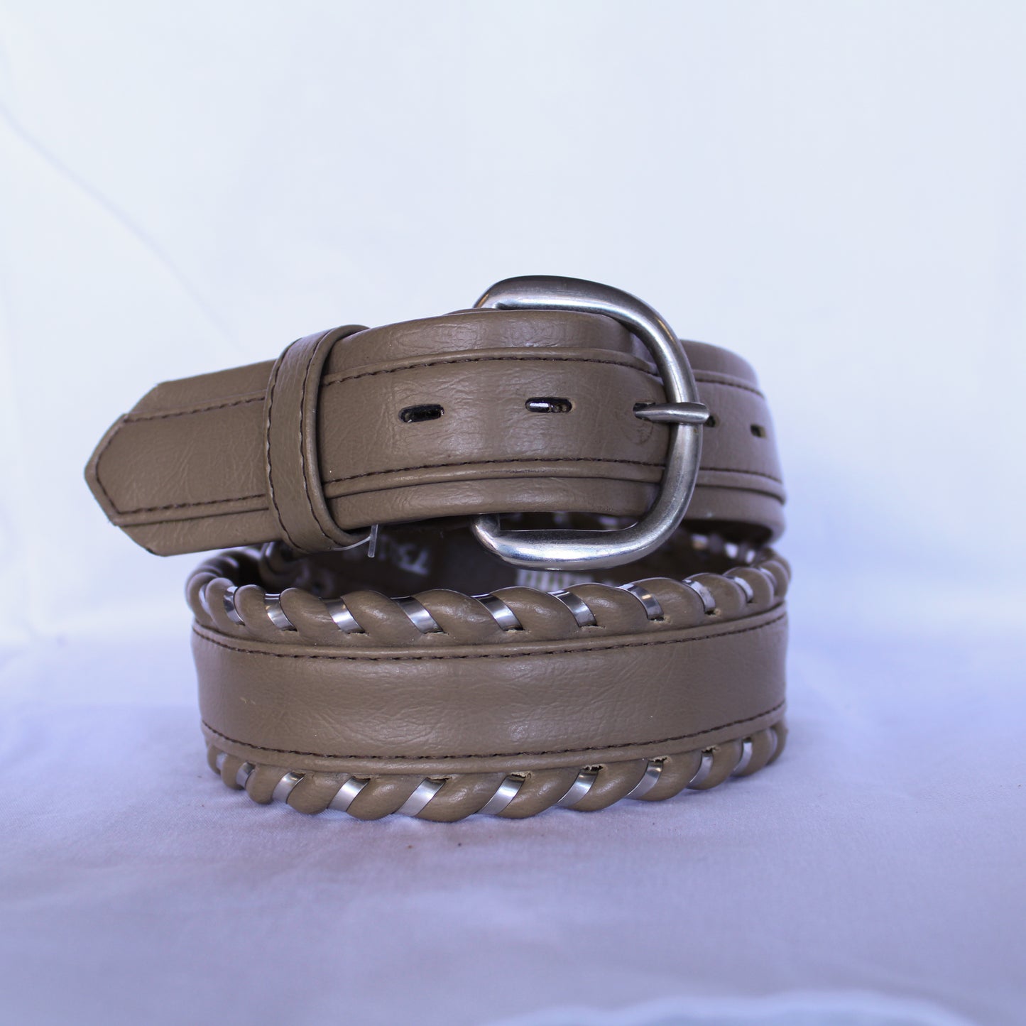 Taupe Steel Lace Belt