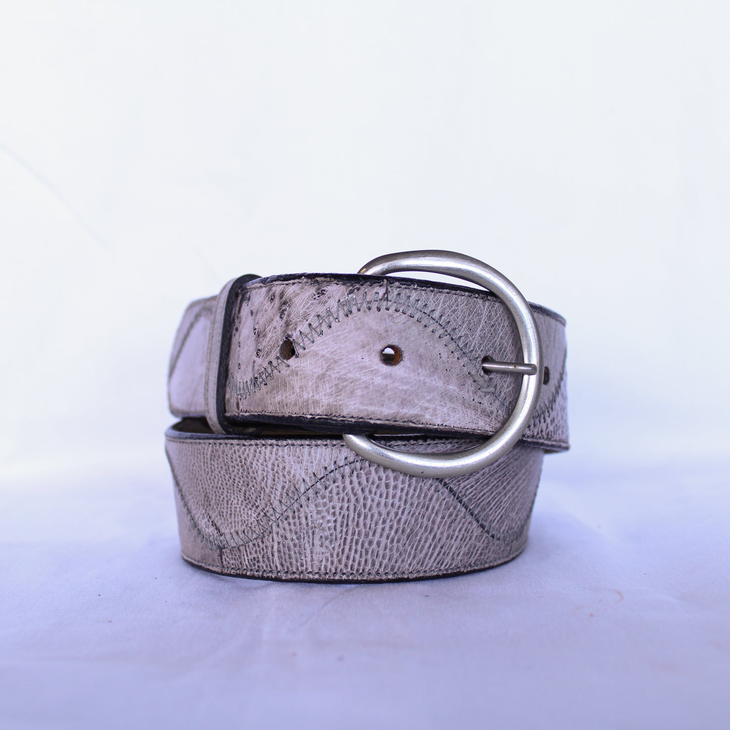 Ostrich Stitched Belt