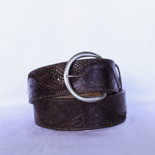 Chocolate Lizard Belt