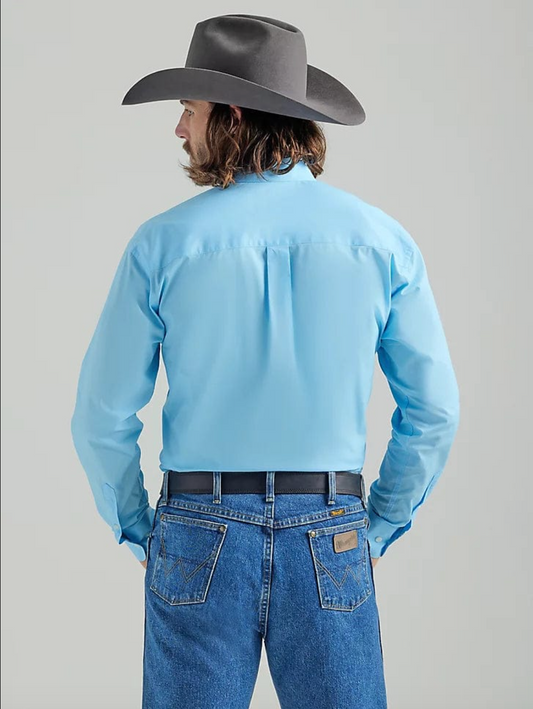 Sky Blue; Wrangler George Straight Long Sleeve
