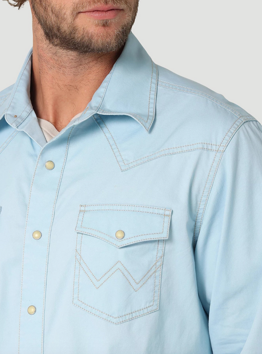 Retro Saddle; Wrangler Retro Long Sleeve