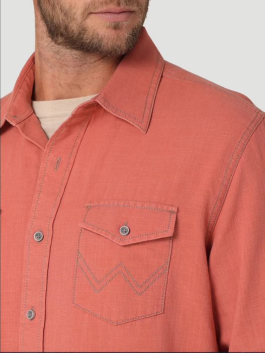 Retro Coral; Wrangler Retro Long Sleeve