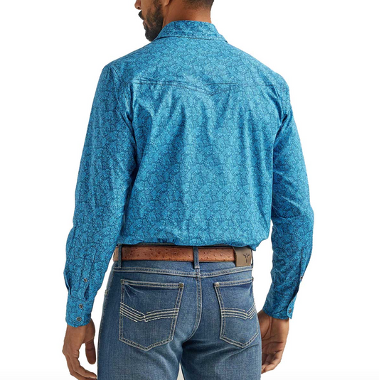 Sapphire Bloom; Wrangler Advanced Comfort Long Sleeve