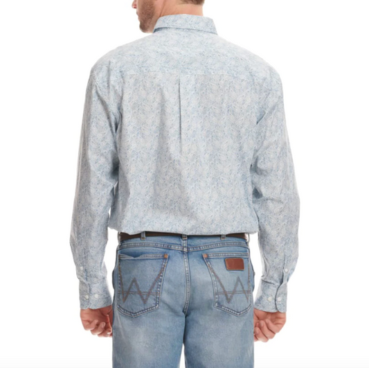 Azure Petal; Wrangler George Straight Long Sleeve