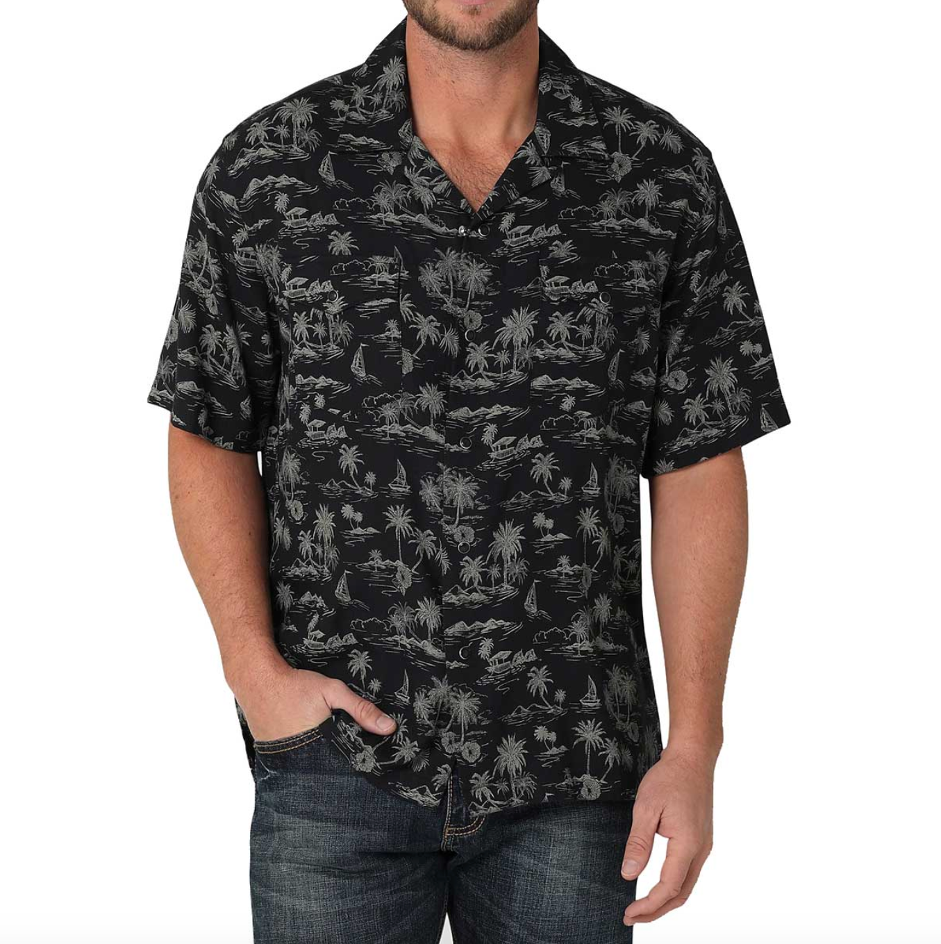 Island Rodeo; Wrangler Coconut Cowboy Short Sleeve
