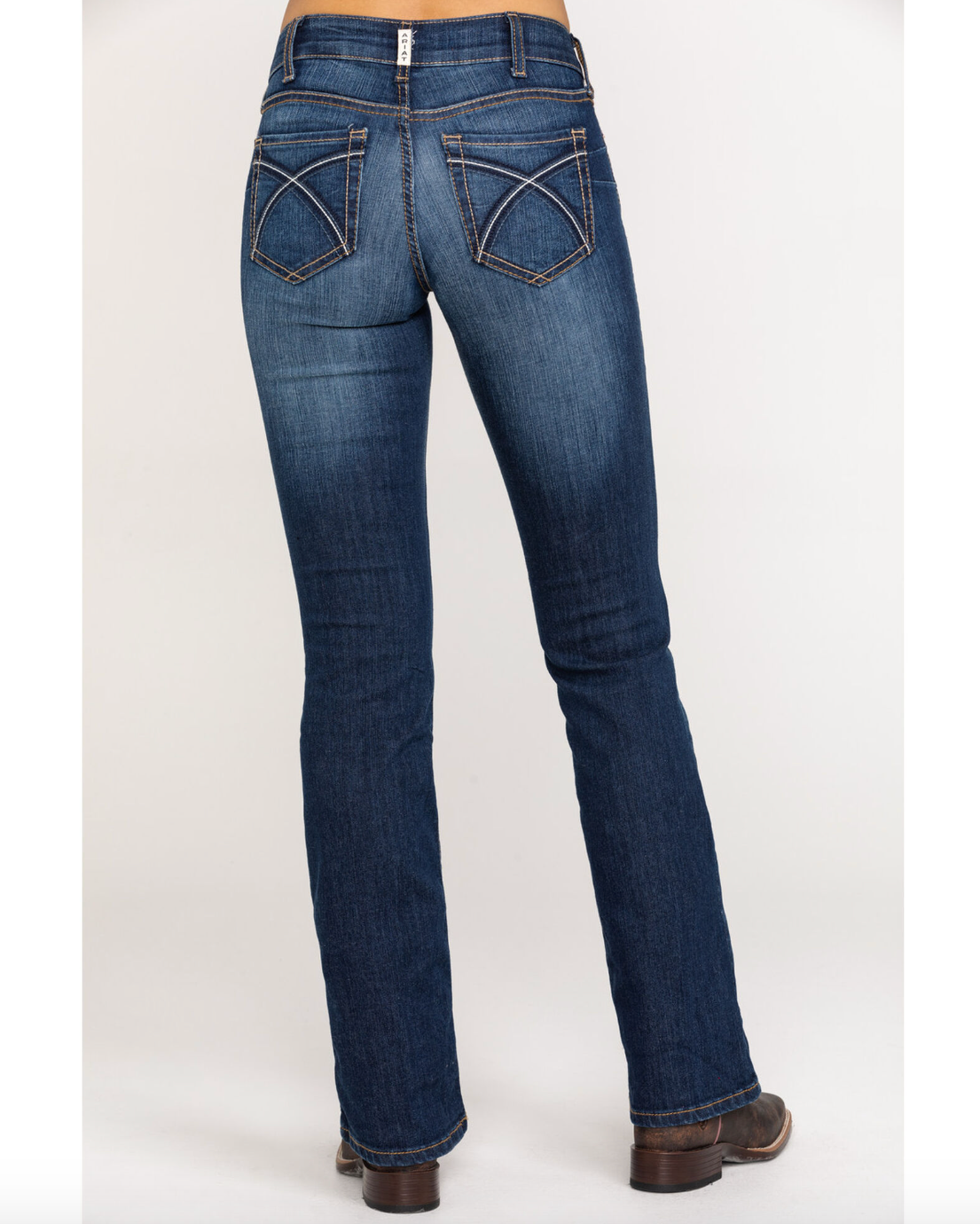 Womens Ariat R.E.A.L Mid Rise Boot Cut Stretch