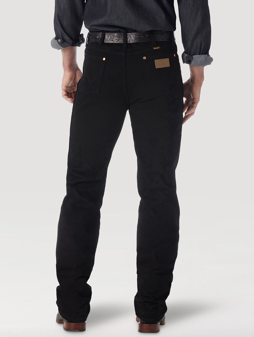 Wrangler Jeans; Slim Fit Cowboy Cut Black