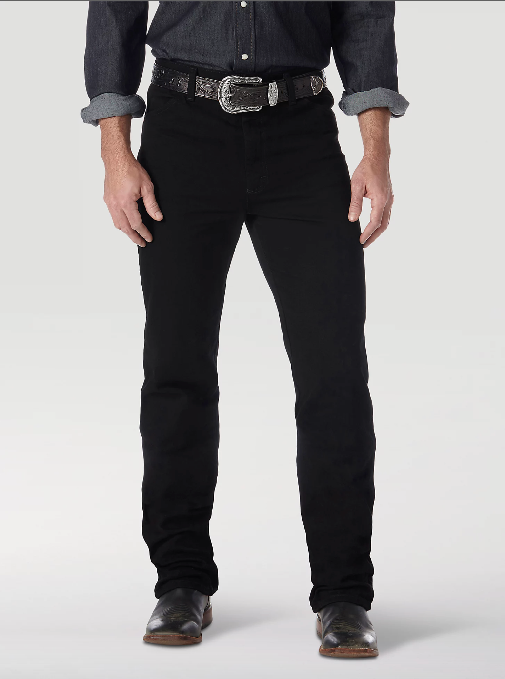 Wrangler Jeans; Slim Fit Cowboy Cut Black
