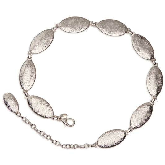 Silver Concho Chain Belt