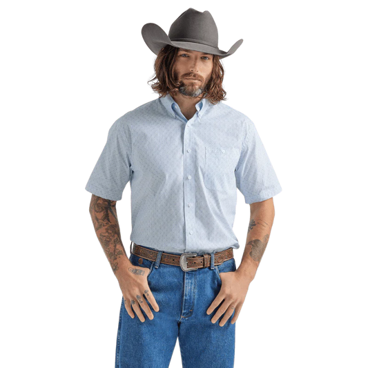 George Strait Short Sleeve Shirt Blue